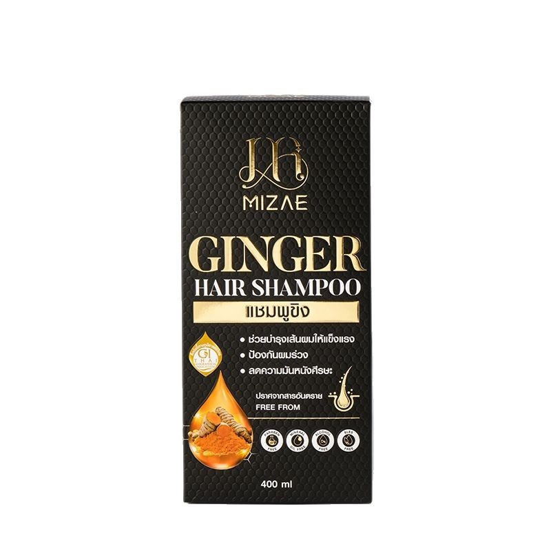 ((นําเข้า) แชมพูขิงไทย MIZAE แชมพูขมิ้น Original นําเข้าอุปกรณ์อาบน้ํา ขายดี