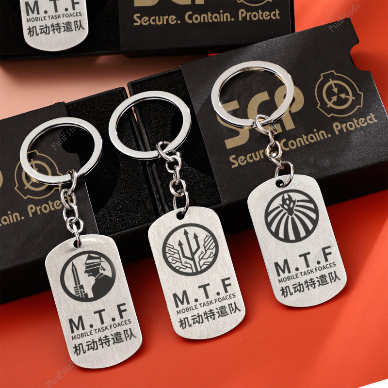 พวงกุญแจมูลนิธิ SCP - แบบจําลองตรากองทัพงานจิ้งจอกเก้าหาง MTF