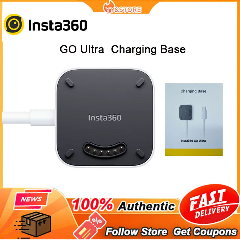 ใหม่ Insta360 GO Ultra ฐานชาร์จกล้องเดี่ยวสายชาร์จ USB Shadow Stone อุปกรณ์เสริมกล้องกีฬา