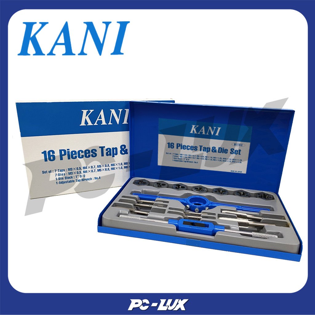 KANI ชุดต๊าปเกลียวมิล 16 ชิ้น