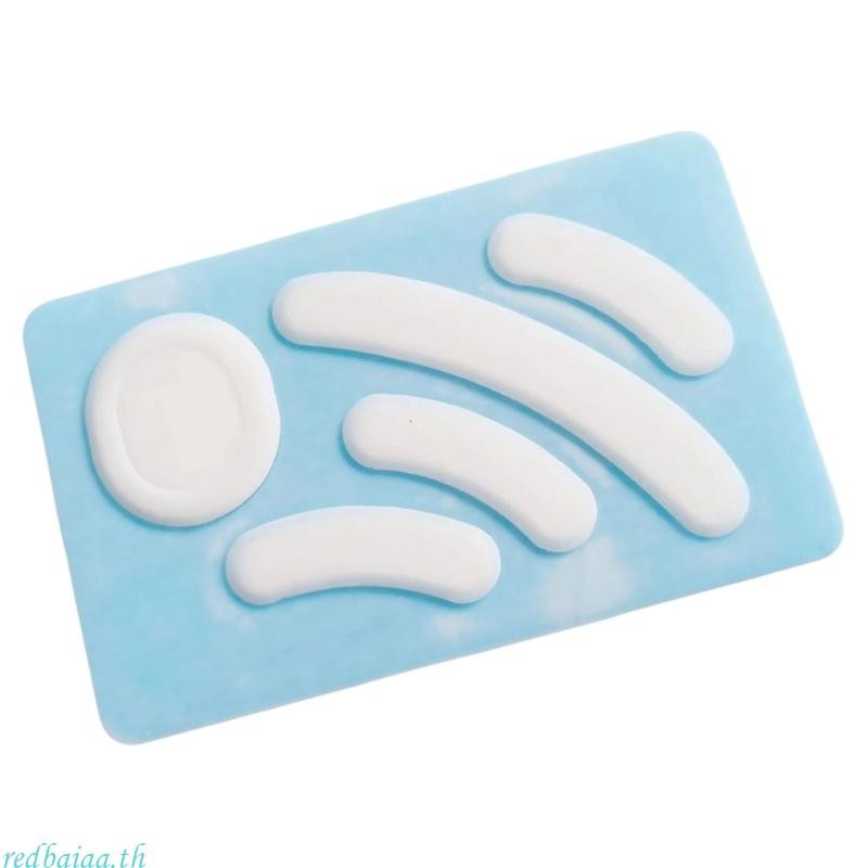 Redbaiaa 1Set ICE Edition Mouse Feet สําหรับ GPRO Mouse Feet Glides Curved Edges Mouse Feet สติกเกอร