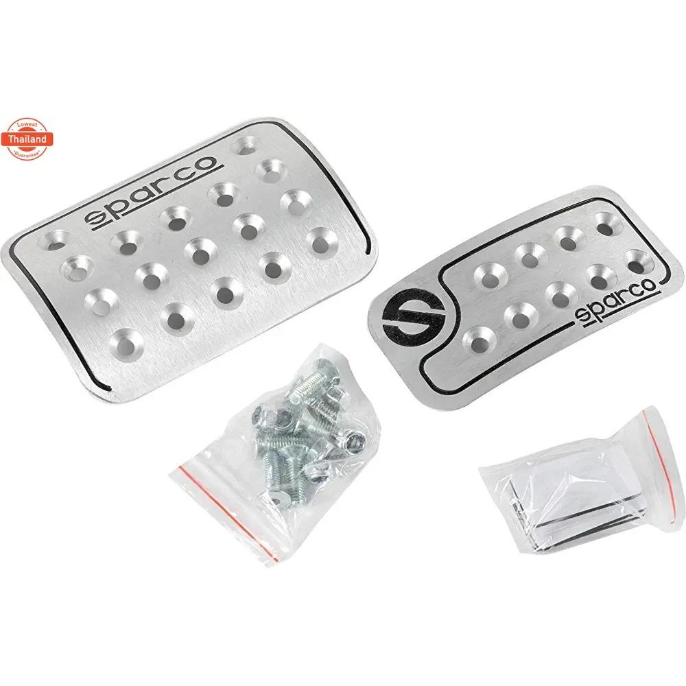 แป้นเหยียอลูมิเนียม sparco OPC04070000 สำหรัเกียร์ออโต้ แเจาะยึดน๊อต ติดแน่น ทนทาน