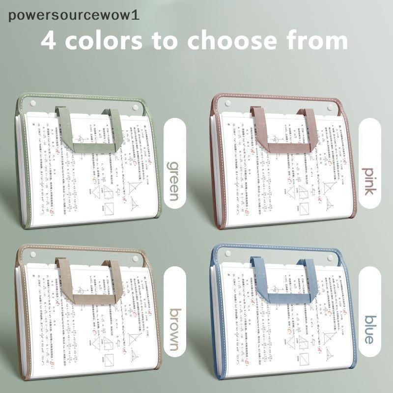 WOW 13-Pocket ขยาย Reversible File Organizer Binder พร้อมแท็บ - เอกสารแบบพกพาสําหรับ Home, School & 