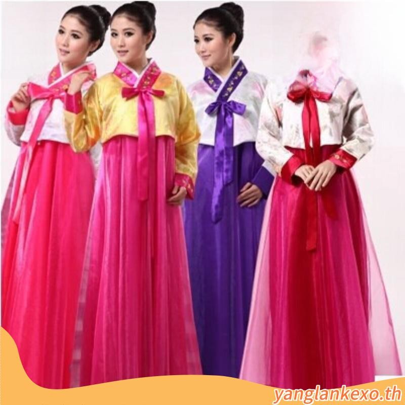 Cabeza ชุดเต้นรํา แบบดั้งเดิม เกาหลี เย็บปักถักร้อย เกาหลี ชุดฮันบก เครื่องแต่งกาย การแสดงเต้นรํา Da