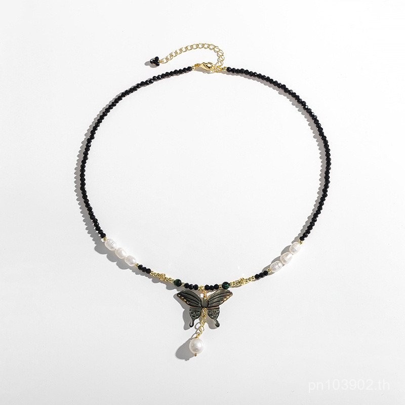 สร้อยคอ High-End ไข่มุกน้ําจืด Clavicle Chain สร้อยคอเสื้อผ้า Influencer เวอร์ชั่นเกาหลีแฟชั่นฤดูร้อ