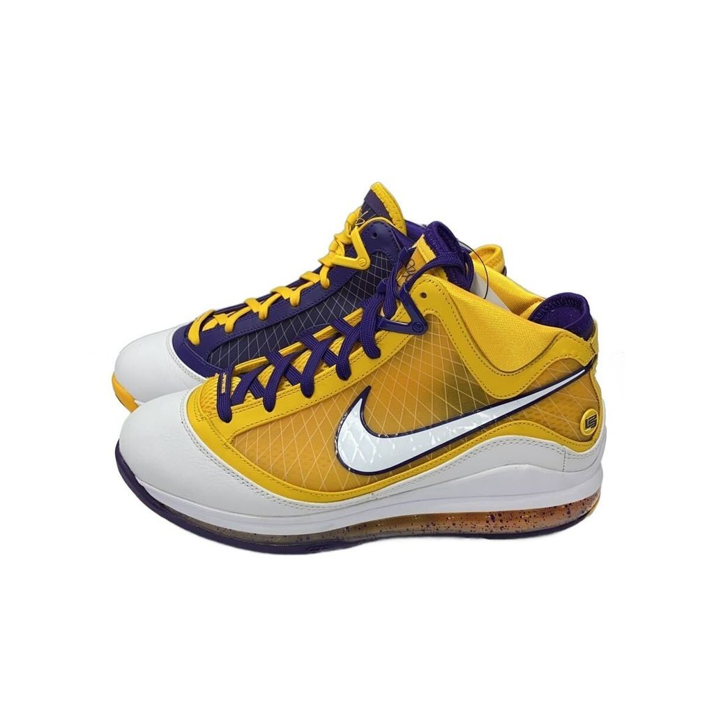 NIKE high cut sneakers LEBRON 7_Revlon 26.5cm Yellow CW2300-500 Direct from Japan Secondhand
