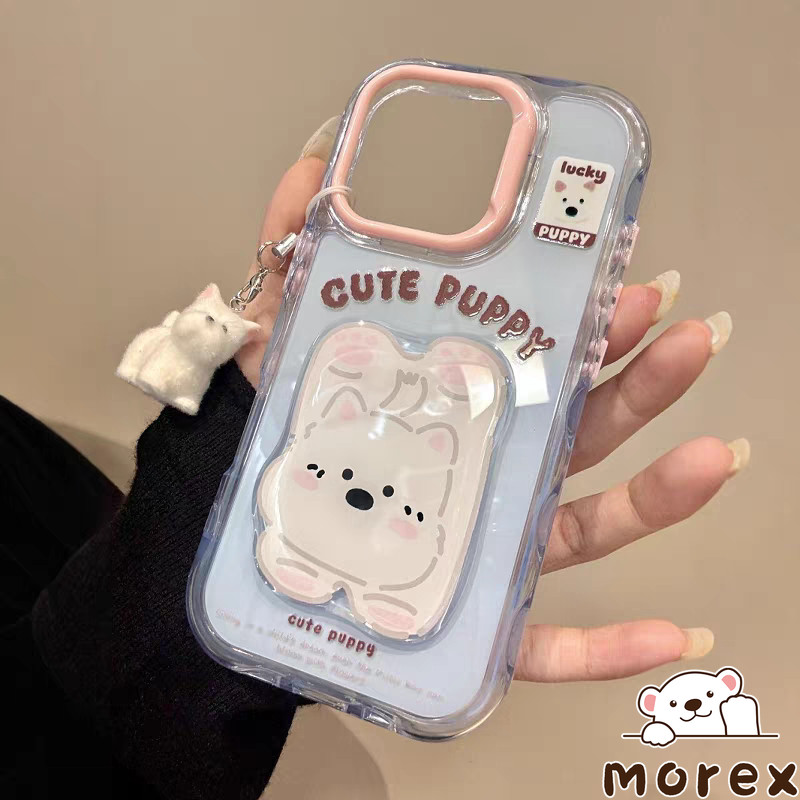 เคสไอโฟน11 16E สำหรับIPhone 13 14 12 16 15 11 Pro Max 14 16 15 Plus กลับหัวตะวันตกไฮแลนด์ลูกสุนัขเจลลี่เนื้อหนัง