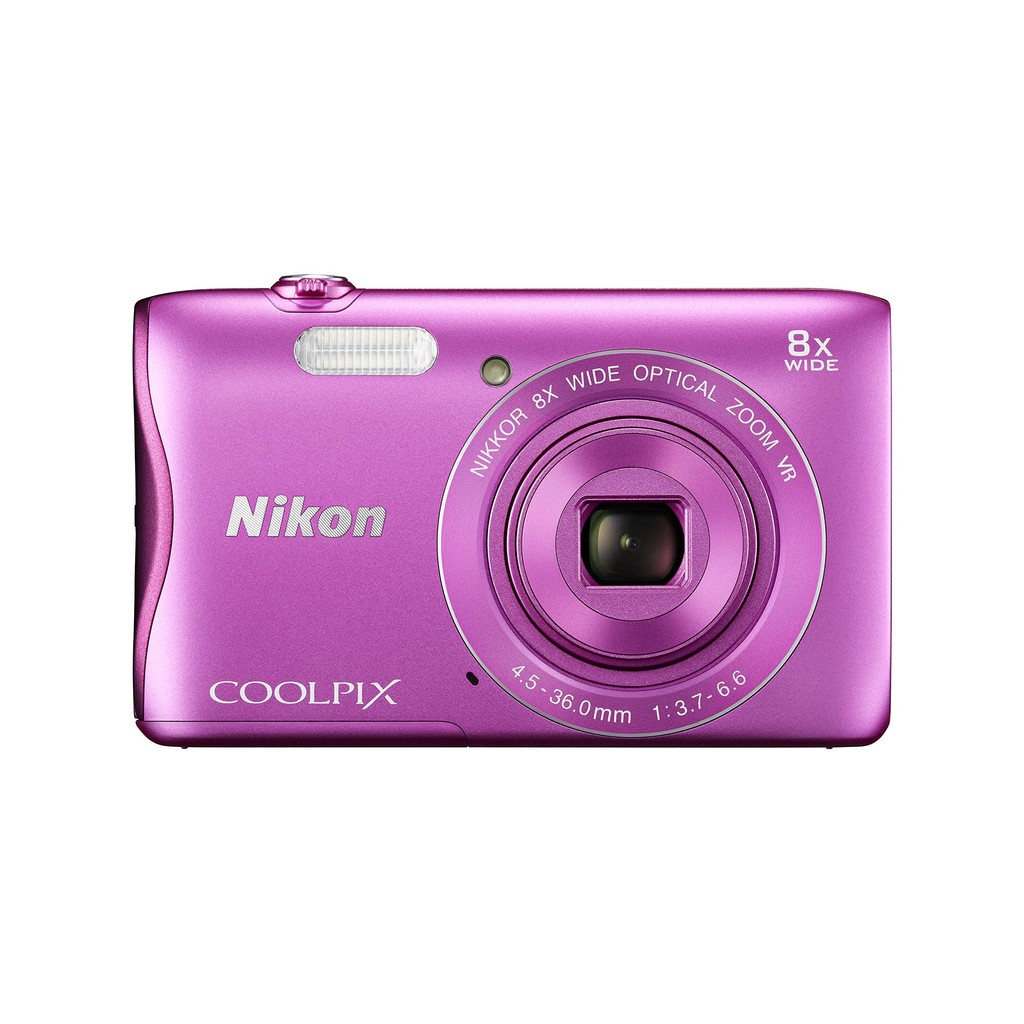 【USED】 กล้องดิจิตอล Nikon COOLPIX S3700 สีชมพู ซูมออปติคอล 8 เท่า 20.05 ล้านพิกเซล S3700PK