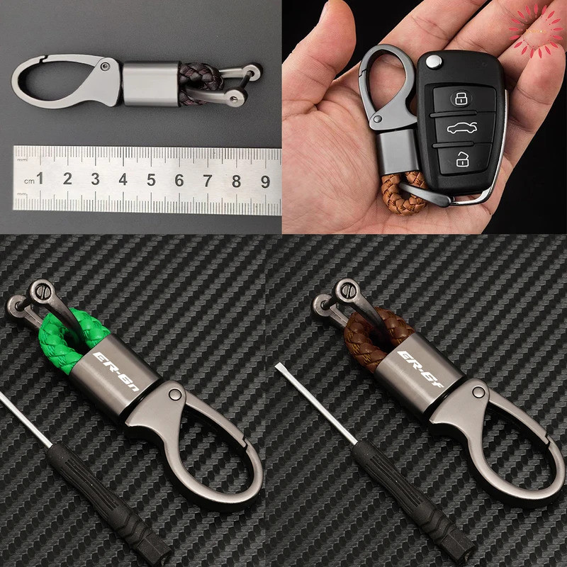 สําหรับ KAWASAKI ER6N ER6F ER 6 6N 6F พวงกุญแจพวงกุญแจพวงกุญแจ Lanyard Chain พวงกุญแจอุปกรณ์เสริมรถจ