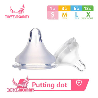 Dot Bayi Wide Neck Nipple Lembut Berbahan Silikon Bpa Free Empeng Bayi Dot Bayi Botol Susu Dot Wide Neck MNZ