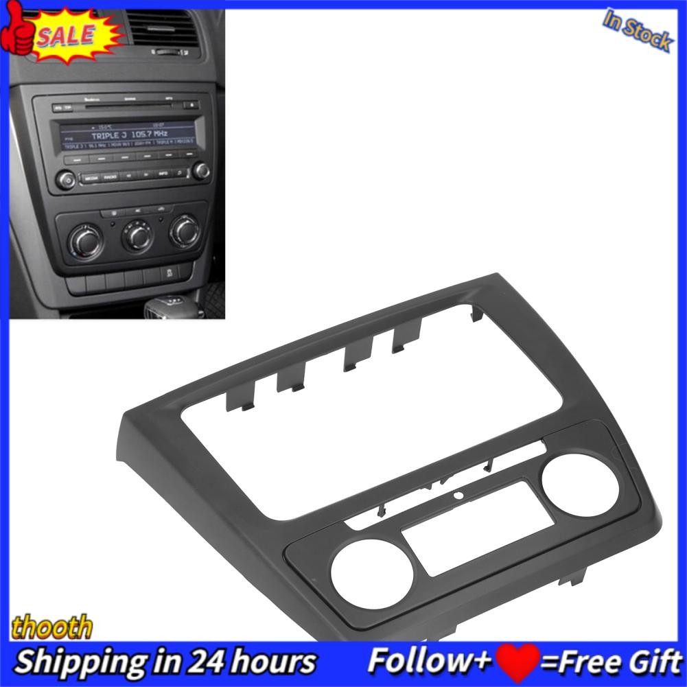 Thooth Thooth-th Radio Frame Fascia Panel 2din Face Plate เข้ากันได้กับ Auto AC 2009-2017