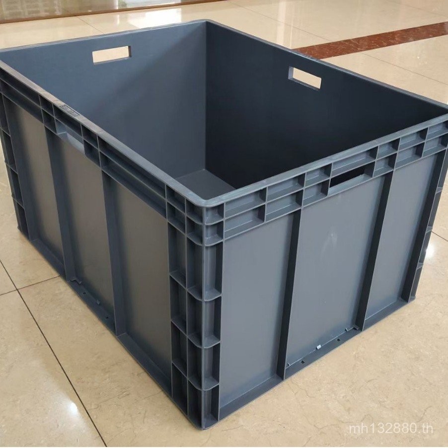 EU กล่องพร้อมฝาปิด One Piece Molding Supply อุปกรณ์เสริมอัตโนมัติกล่องสีเทา Turnover กล่อง EU8644864