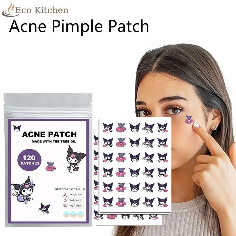 [Eco Kitchen] 120 ชิ้น/เซ็ต Kuromi Pimple Patch สิวที่มีสีสันที่มองไม่เห็น Skin Care สติกเกอร์คอนซีล
