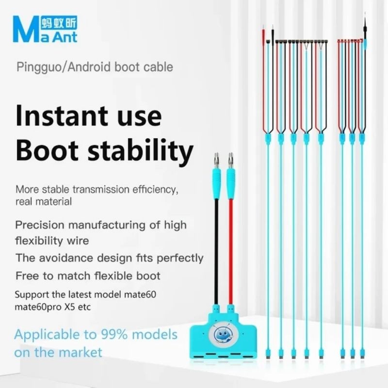 MaAnt KJ01/02/03 BOOT CABLE เปิด Extender สําหรับ Android iP 6 ถึง 15PM iP DC Power BOOT CABLE ซ่อมเ