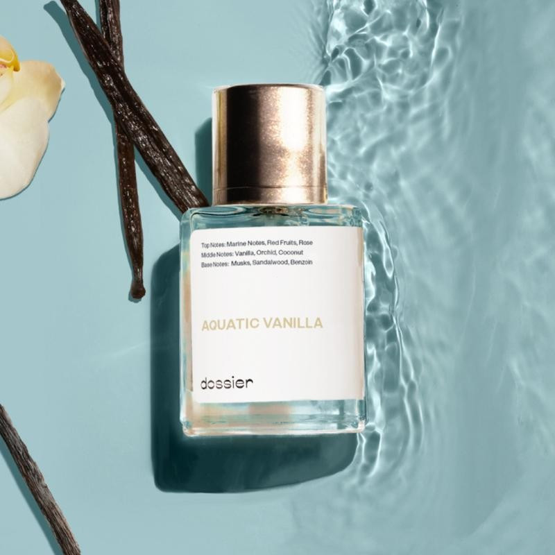 Aquatic Vanilla, Dossier, Unisex, 50ml, Eau de Parfum, Marine Notes, Rose, Red Fruits, Vanilla, Orch