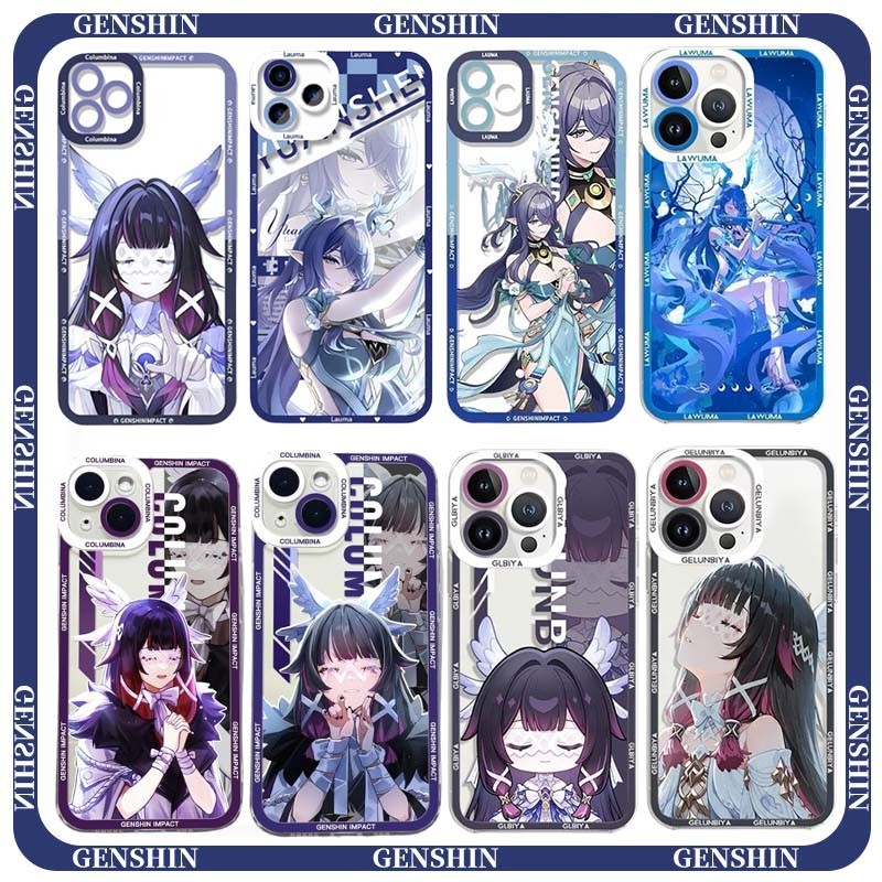 Girly Genshin Impact Colombina Lauma สําหรับ IPhone 16 15 Pro Max Plus 16E 17 Pro 17 Air I17 I6 Shel