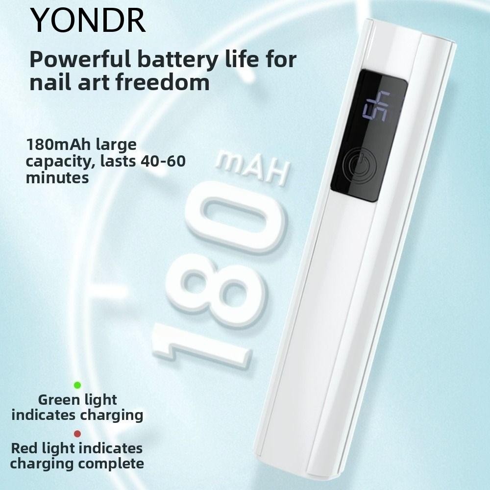 YONDR โคมไฟเล็บ LED, แห้งเร็ว 45s Timer Mini เครื่องเป่าเล็บแสง, อุปกรณ์เครื่องมือทําเล็บจอแสดงผลดิจ
