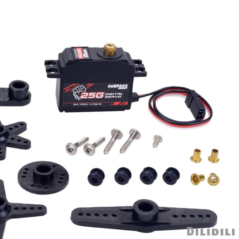 [Dilidili] เซอร์โวแรงบิดความเร็วสูง 25 กรัมสําหรับ 1/12 RC Buggy เรือเฮลิคอปเตอร์เครื่องบิน
