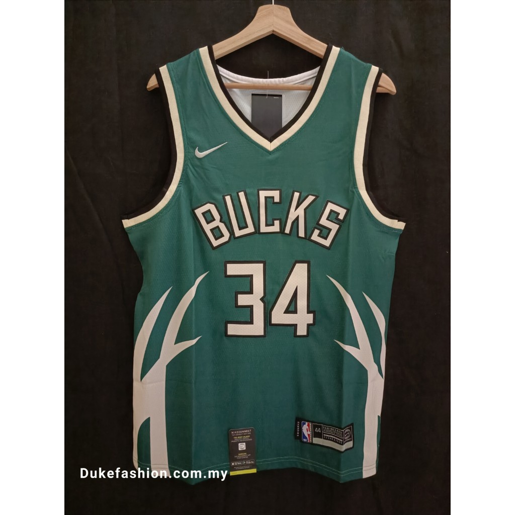 เสื้อแข่ง Milwaukee Bucks #34 Giannis Antetokounmpo