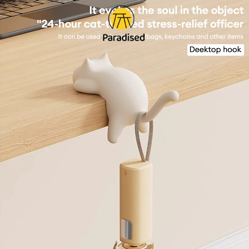 PAลูกแมวเดสก์ท็อปกระเป๋าเป้สะพายหลังตะขอด้านข้างมัลติฟังก์ชั่เจาะฟรีไม่มีร่องรอย - รูปที่ 3