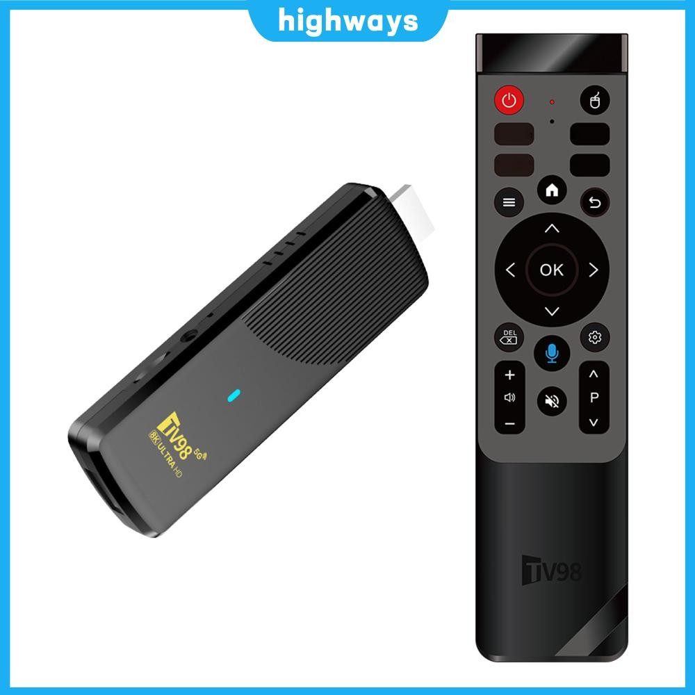 Android 14 Set Top Box with Remote BT5.0 Media Player Quad Core ARM Cortex-A53 4K HD TV Video Player
