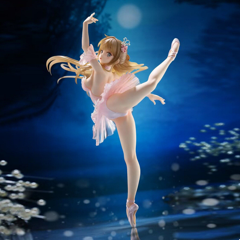 White Swan Ballet Boxed Figure Model Jewelry Scenery