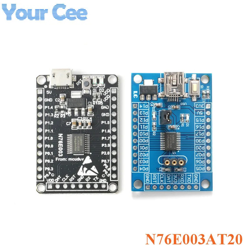 N76E003AT20 N76E003 51 C51 Microcontroller Development Expansion Board 8051 Core ระบบโมดูลชิปเดี่ยวไ