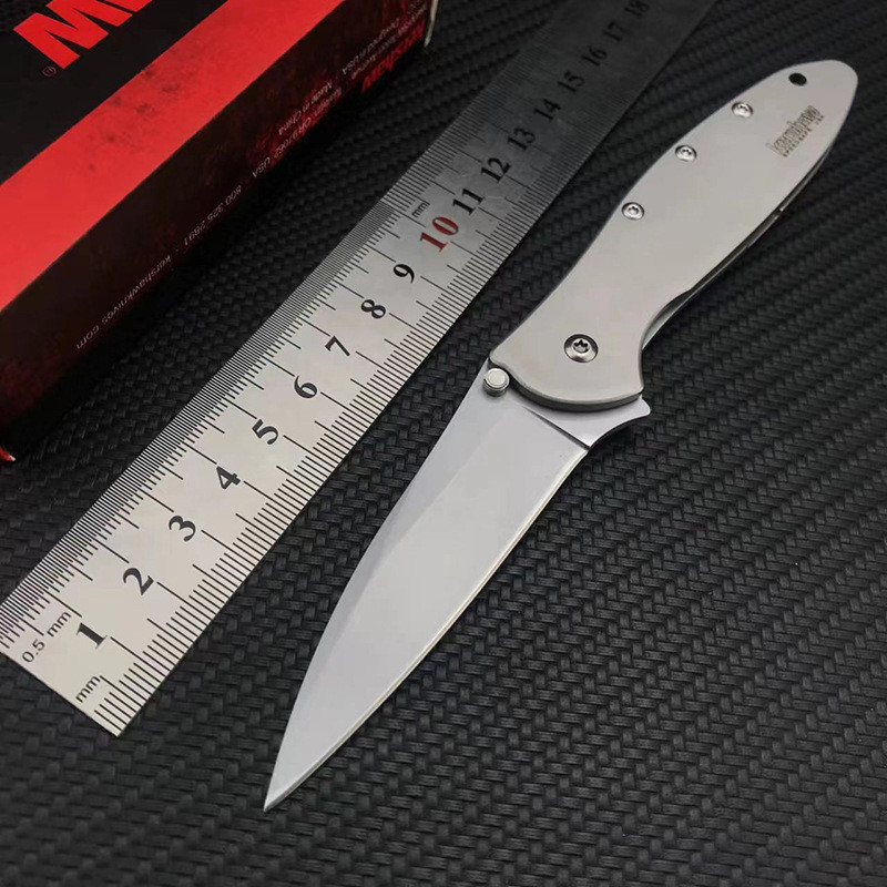 kershaw1660 กลางแจ้ง 14C28N มีดพับ ตั้งแคมป์เดินป่า จัดการ: สแตนเลส 410