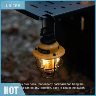 [Laicee.th] ◽จัดส่งจากสมุทรปราการ🚚โคมไฟ LED ปรับแสงได้ต่อเนื่อง Type-C ชาร์จ IPX4 กันน้ํา สไตล์วินเทจ สำหรับใช้กลางแจ้งในสวนและทางเดิน