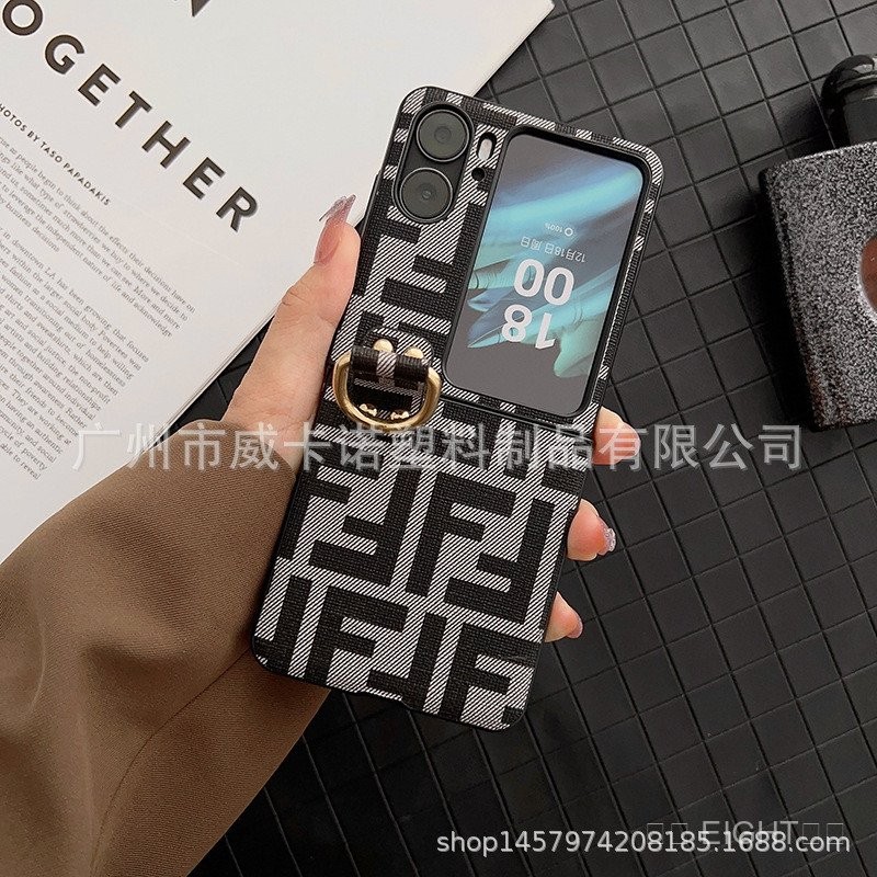 เหมาะสําหรับเชลล์พับหน้าจอค้นหา High-End หนัง Street สวมใส่ที่ไม่ซ้ํากัน n2 เคสโทรศัพท์พลิกลายสก๊อต 