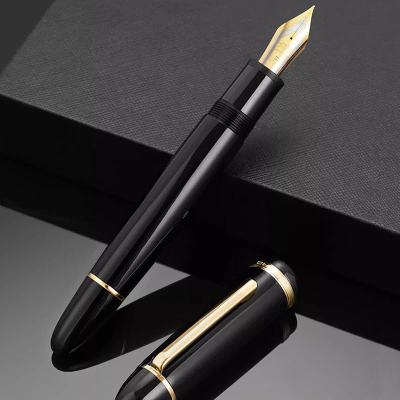 Jinhao X159 F Nib Fountain ปากกาอะคริลิคหนา Iridium Nib สกรูหมวกสํานักงานธุรกิจ Claissic