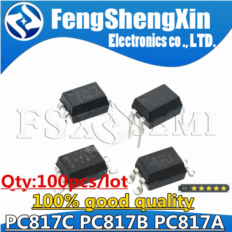 100 PC817C DIP-4 PC817-C DIP PC817 CBA PC817A PC817B SOP-4 EL817 EL817C PC817-B