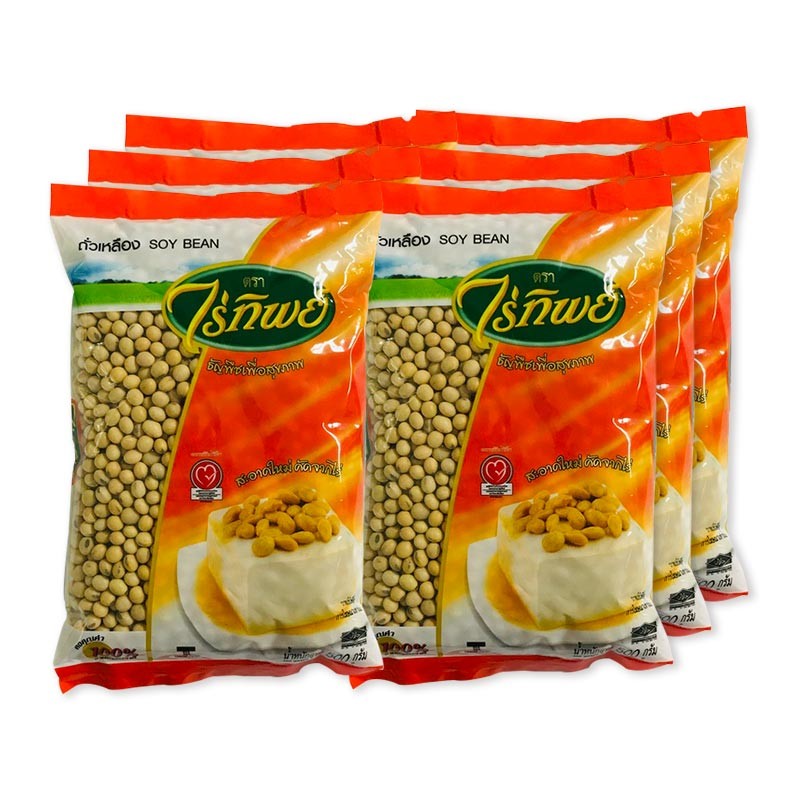 ไร่ทิพย์ ถั่วเหลืองเม็ด 500 ก. x 6 (RAITIP Soy Bean 500 g x 6) - รูปที่ 2