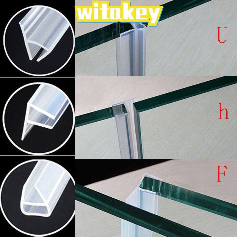 WITAKEY 1M 6-12 มม.FU h แถบปิดผนึกรูปร่าง Home & Living Home Improvement ฮาร์ดแวร์ประตูกระจก Weather