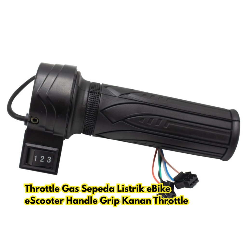 TOMBOL BR257 จักรยานคันเร่งแก๊ส eScooter คันเร่ง Akselerator Grip 3 เกียร์ Spontan ไฟฟ้า eBike ปุ่มข