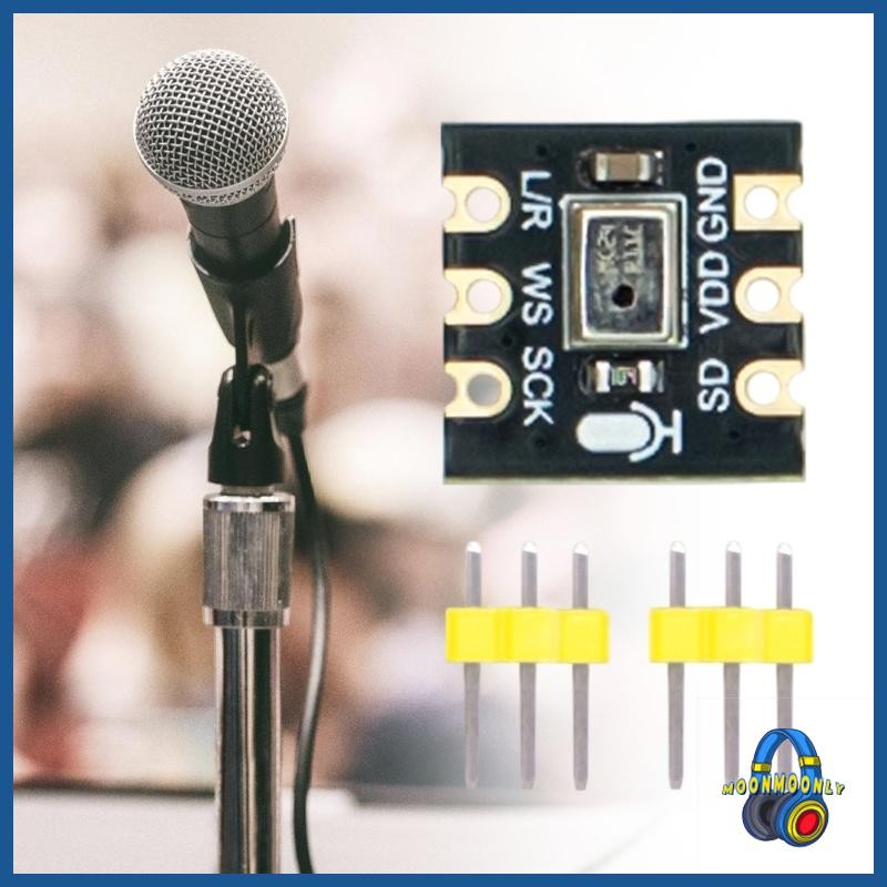 โมดูลไมโครโฟน INMP441 ที่มีประสิทธิภาพ MOON Energy สําหรับบอร์ดการพัฒนาหลายตัว