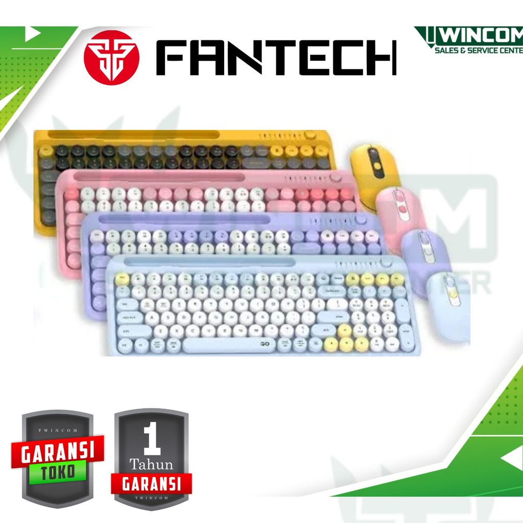 Fantech GO MOCHI 85 Office Wireless Bluetooth Combo Keyboard Mouse