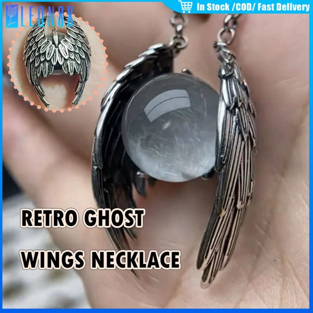 ของมาใหม่！สร้อยคอจี้ปีกนก 41-50CM วัสดุโลหะ คริสตัล สร้อยคอฮิปฮอป y2k เครื่องประดับสำหรับชายและหญิง 