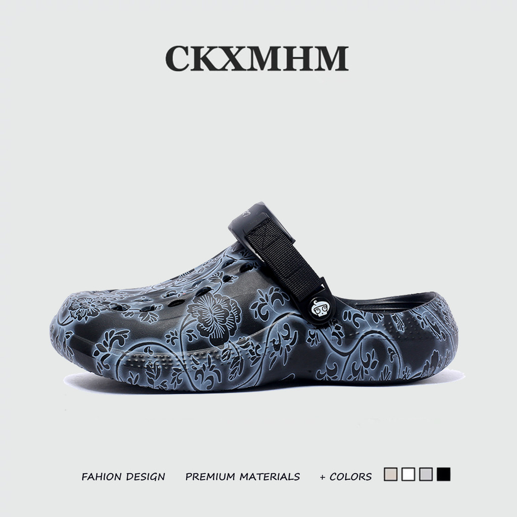CKXMHM 40-47 รองเท้าแตะ EVA ผู้ชายแฟชั่นรองเท้าแตะขนาดใหญ่ 46 47