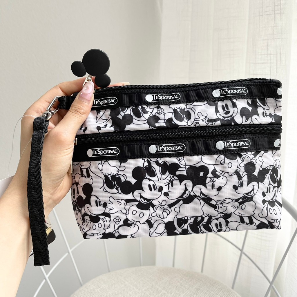 LeSportsac LeSportsac Disney Mickey Co-Branded Clutch Coin Purse Cosmetic Bag Lux Warranty 7105