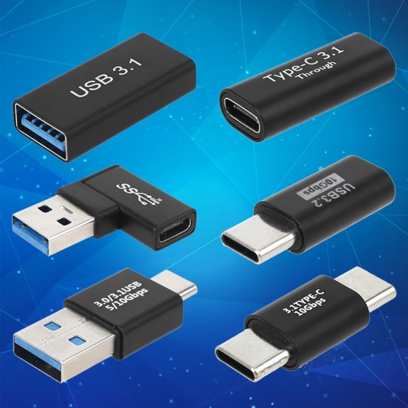 SUIT OTG USB C ถึง Type C ชายหญิงชาร์จข้อมูล Converter Connector USB C ถึง Type C ชายหญิง Converter 