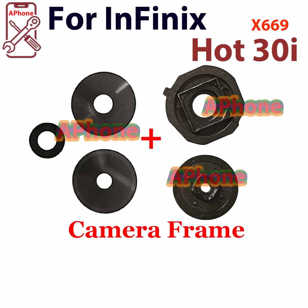 สําหรับ Infinix Hot 30i X669 X669C X669D ฝาครอบเลนส์กล้องพร้อมกรอบ