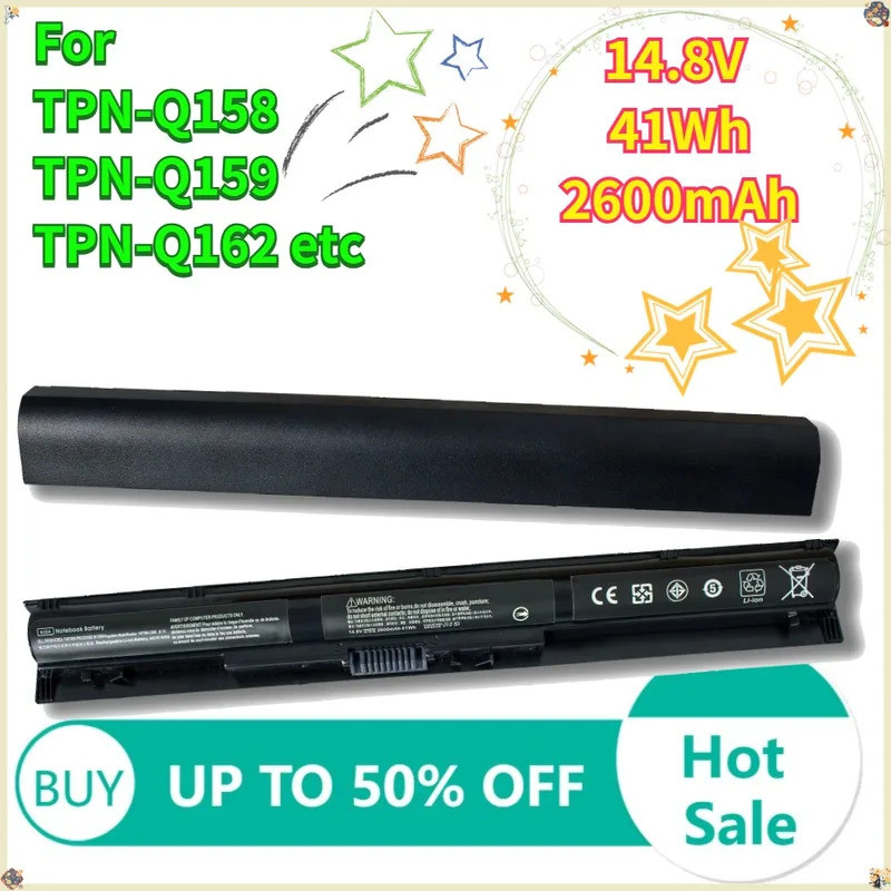14.8V 2600mAh 41Wh KI04 แบตเตอรี่สําหรับ HP Shadow Wizard KI04 HSTNN-DB6T Q158 159 160 แบตเตอรี่โน้ต