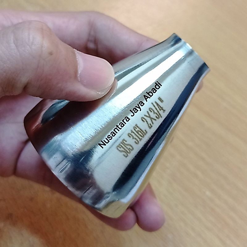 ลดสุขาภิบาล Stainless 316 L 2 x 3/4" นิ้ว 51 x 19 mm Concentric