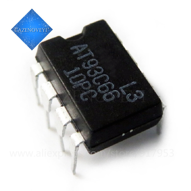 10 ชิ้น AT93C66 93C66 DIP-8 ชิปเดิมใหม่