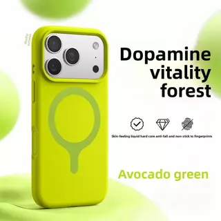 เหมาะสําหรับเคสโทรศัพท์ iPhone 17 Pro Max เคสโทรศัพท์ซิลิโคนเหลวแม่เหล็กสไตล์ใหม่เหมาะสําหรับ iPhone 16 Pro