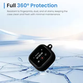 Case for Anker Soundcore Liberty 5 Pro Max with 2Pcs Screen Protector Liquid Silicone Full-Body Protective Cover Anti-Fingerprint,Dustproof,Shockproof,Skin-Friendly Texture(Black)