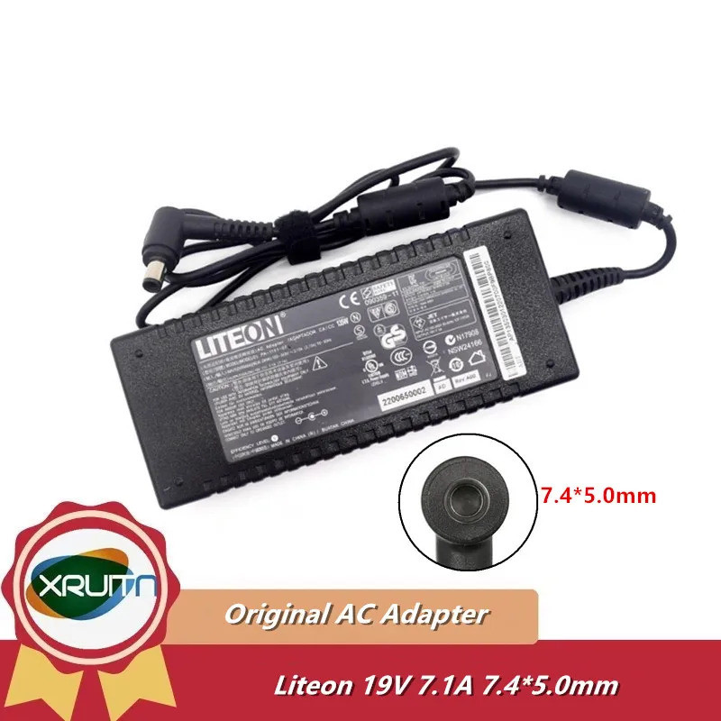 ของแท้ Liteon PA-1131-07 19V 7.1A 135W AC Adapter Charger 135W แล็ปท็อปแหล่งจ่ายไฟ 7.4*5.0 มม.