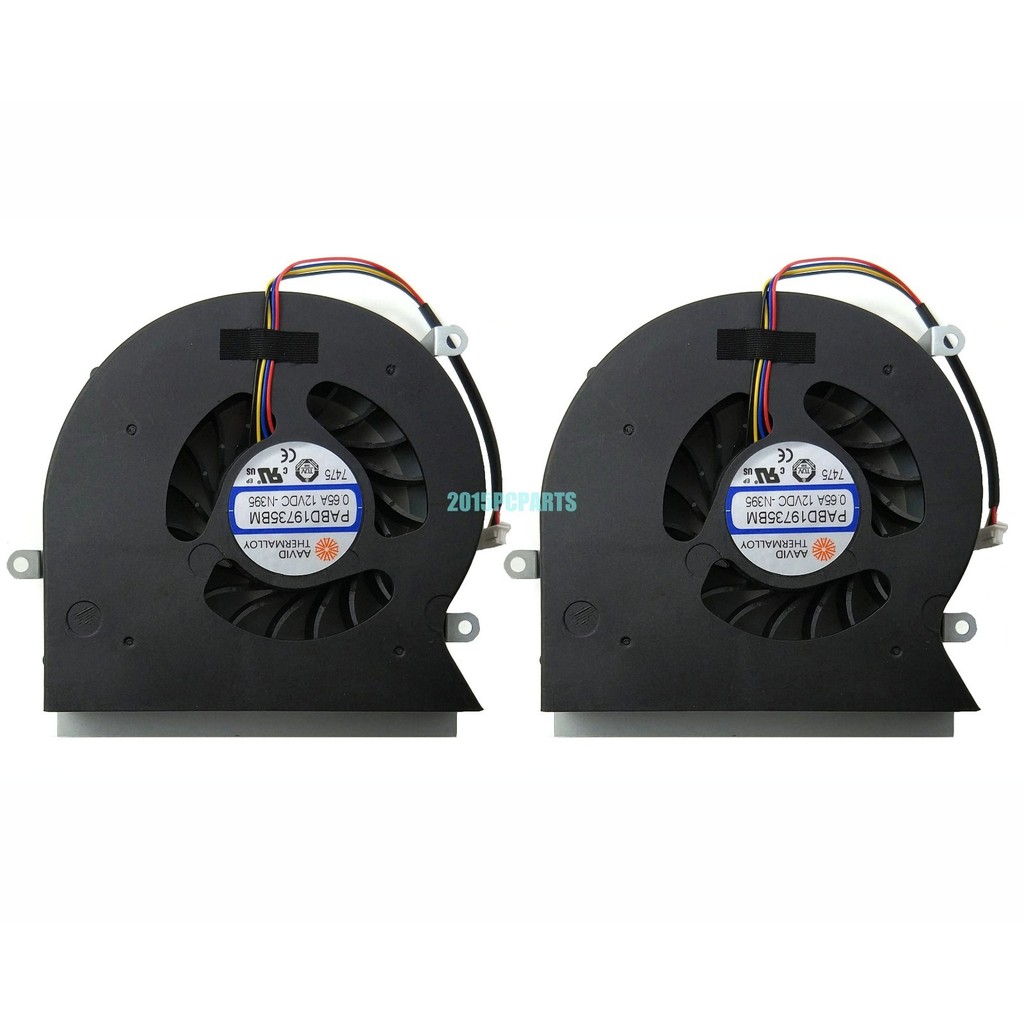 2pcs CPU พัดลมระบายความร้อนสําหรับ MSI GT62VR 6RE 6RD GT62VR 7RE 7RD Dominator Pro GT62VR 16L1 16L2 