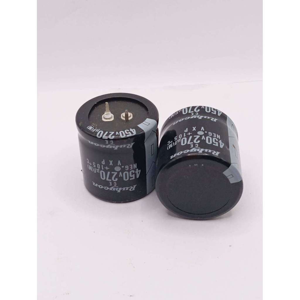 ส่งเร็วมาก Capacitor 270uf 450v 35*35 2ขา ขาเขี้ยว